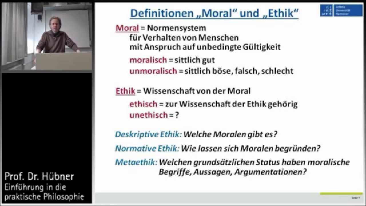 Update Praktische Philosophie 1a: Ethik und Moral - Begriffsklärungen