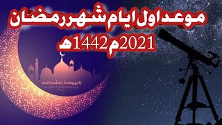 موعد اول ايام رمضان 2021م 1442ه‍