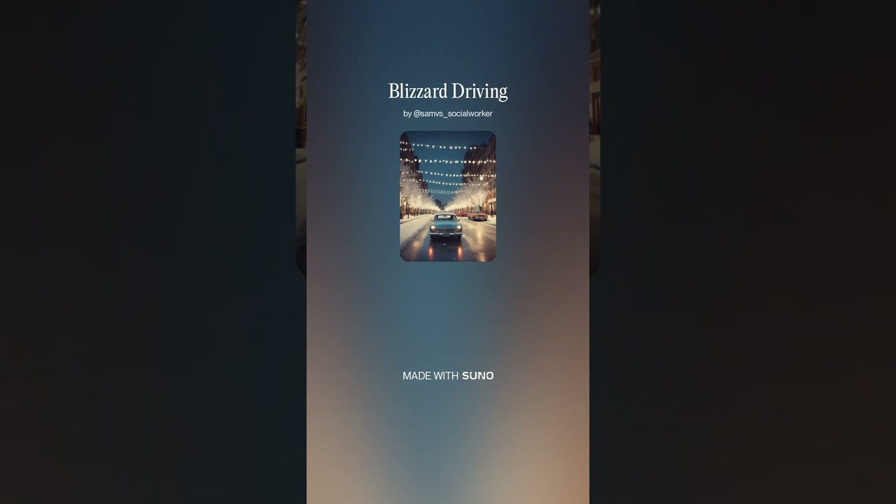 Blizzard Driving