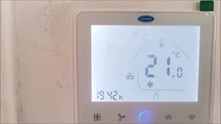 carrier thermostat 1  التكييف المركزي - ترموستات مكيف كاريير الجديد - شرح عام