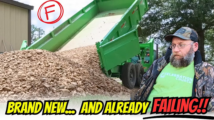 Brand New Dump Trailer Fails on the Job | What buyers need to know!