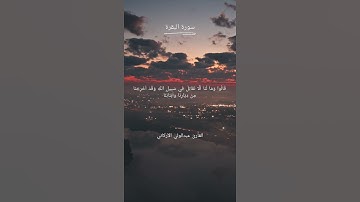 ﴿أَلَمْ تَرَ إِلَى الْمَلَإِ مِنْ بَنِي إِسْرَائِيلَ} بصوت القارئ عبدالولي الأركاني