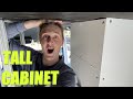How To Build A FULL HEIGHT Cabinet In A Van - Closet / Microwave / Storage
