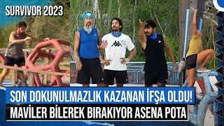 Survivor 2023 73. Bölüm Full İzle Tek Parça Tv8 Son Dokunulmazlik Kazanan İfşa Asena Potada Kirmizi