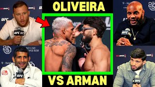 UFC Fighters &quot;Predict&quot; Oliveira vs Tsarukyan | UFC 300