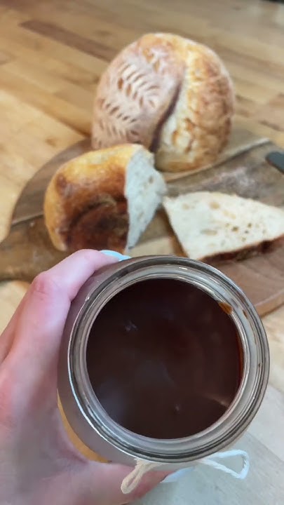 Homemade #Nutella with fresh baked #sourdough bread - YouTube