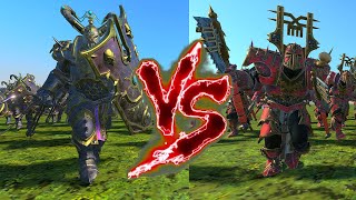 Chosen of Slaanesh (Hellscourges) VS Chosen of Khorne (Dual Weapons). Total War Warhammer 3