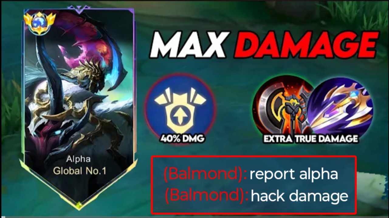 Начните использовать сборку на чистый урон на Альфа-версии!! - Лучший игрок в мире на Альфа-верси...