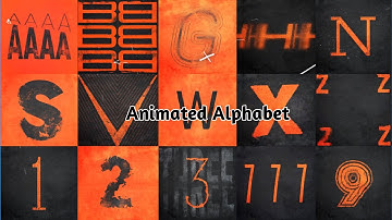 New Animated Alphabet & Numbers | 36daysoftype_AtoZ
