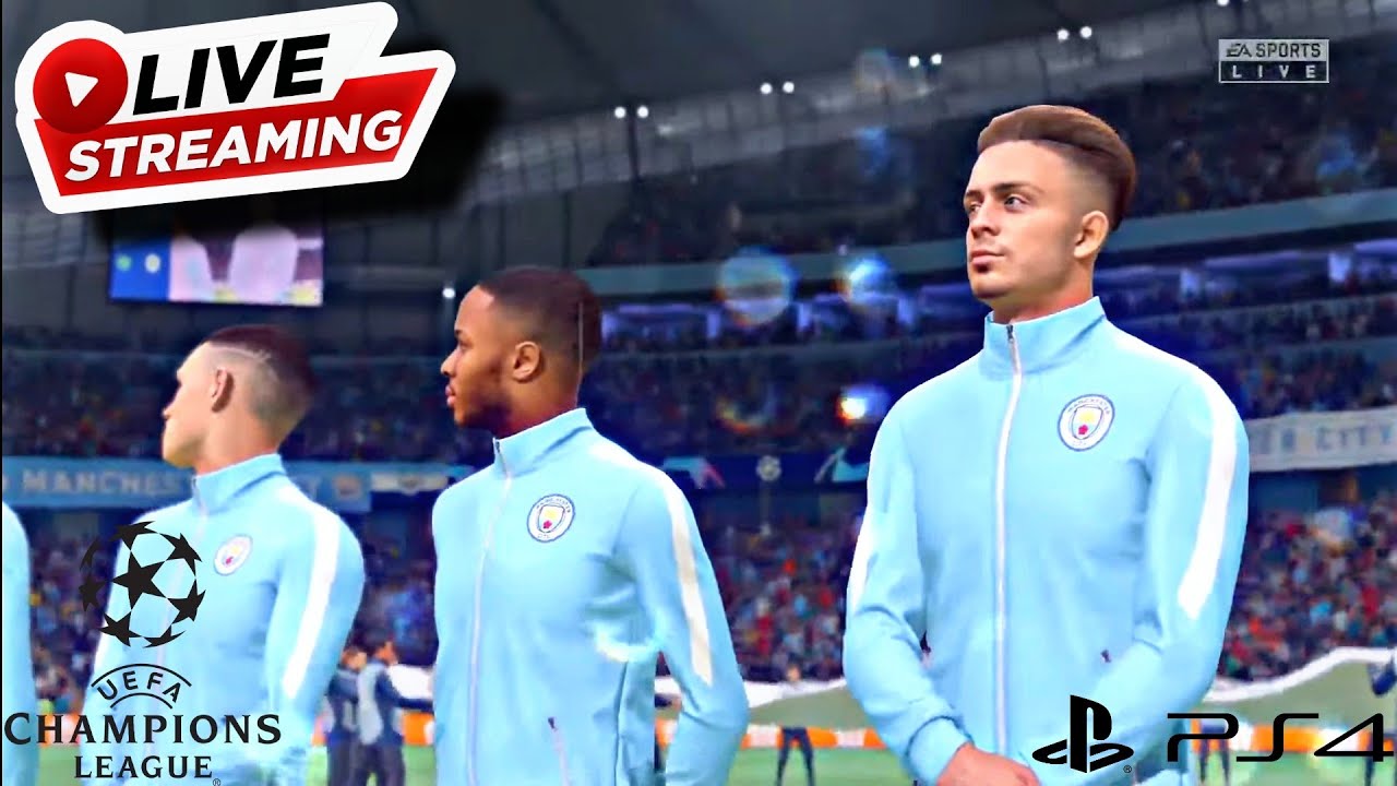 Fifa 22 4k gameplay live Manchester city vs Sporting in champion league