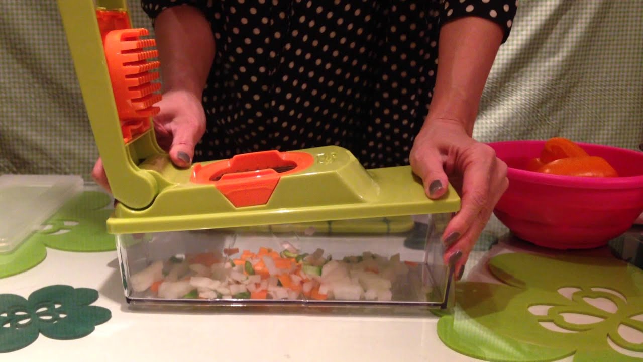 野菜切り器「スーパー・ベジタブルキュービック」を使ってみた！ - YouTube