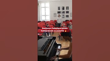 Thumbnail of Beethoven Pathetique Sonata ending sounds so powerful 🔥 #beethoven #sonata #pathetique #piano