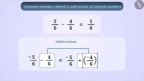 Subtraction of Rational Numbers | Part 3/3 | English | Class 7