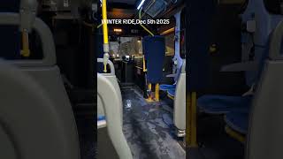 Edmonton LRT train |  bus | ETS Edmonton | ARC CARD | winter ride #edmonton #yeg #lifeincanada #bus
