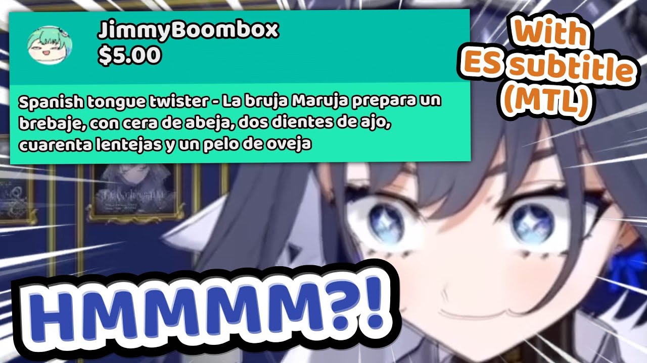 Newbie Kronii NAILED The Spanish Tongue Twister Challenge