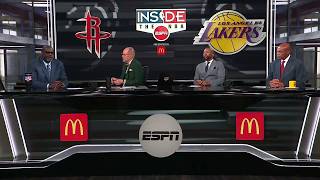 Inside The Nba They Can Win Series - Chuck & Shaq On Lebron, Luke Lead Lakers Beat Rockets In G1