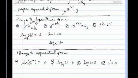 Podcast Changing Between Exponential and Logarithmic Form Structural Approach tube.wmv