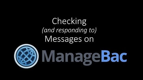 Managebac messages
