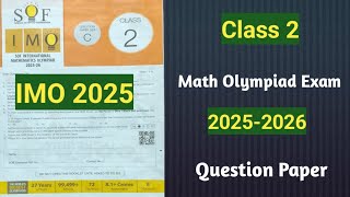 Class 2 Math Olympiad Exam Question paper 2025-2026 || screenshot 4