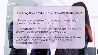 How Long Does It Take to Complete CFP Certification - Finance Job Strategist