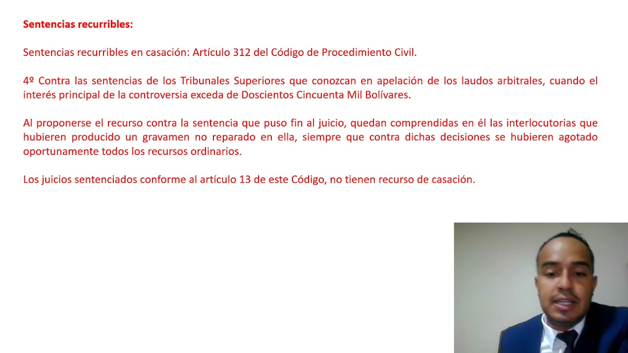NOCIONES BÁSICAS DEL RECURSO DE CASACIÓN CIVIL EN VENEZUELA.