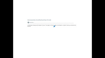 ALEKS - Interconversion of prefixed and base SI units - Example 1