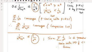 Section 11.4 Comparison Test: MATH 152