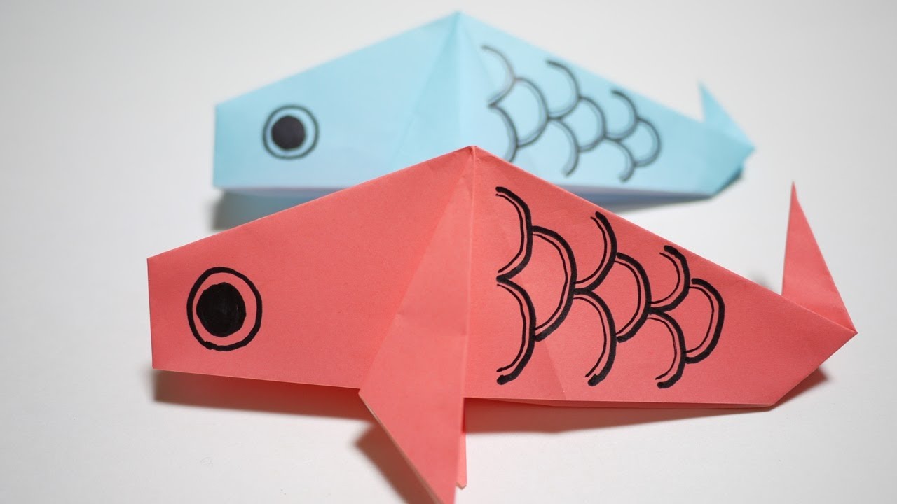 折り紙で 簡単で立体的なこいのぼりの作り方 子供の日は手作り