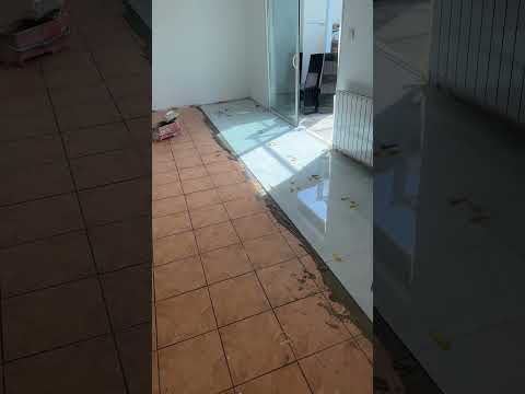 Pose de carrelage,
