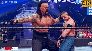 WWE 2K25 - John Cena Vs The Undertaker - Full Match at Smackdown 2002 | PS5™ Pro [4K60] screenshot 1
