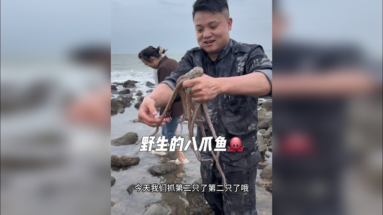 抓住大潮的尾巴 带四川粉丝朋友体验他们人生第一次赶海