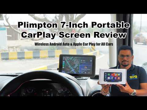Plimpton 7 Inch Portable Carplay Screen Review | Wireless Android Auto & Apple Car Play For All Cars