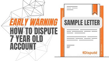 How to Fix Early Warning Services (EWS): Remove Old Accounts - iDispute Credit Repair Letters