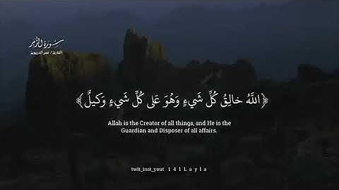 تلاوة مبدعة و خاشعة من سورة الزمر | القارئ عمر الدريويز