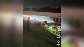 Dangerous street takeover turns I-285 into racetrack