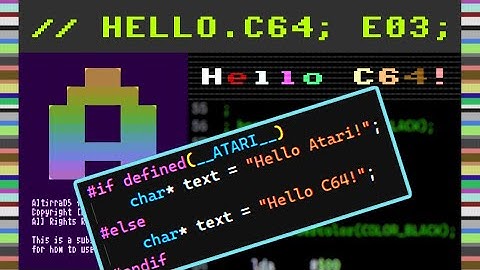 👨‍💻 CC65 E03 | Compiling for multiple platforms, reading comments, typewriter effect and colors! 📝
