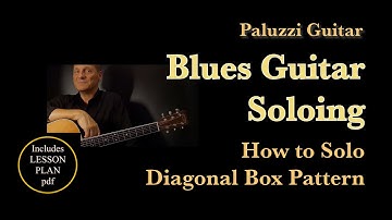 Blues Guitar Soloing Lesson for Beginners [How to Solo with Diagonal Box Pattern]