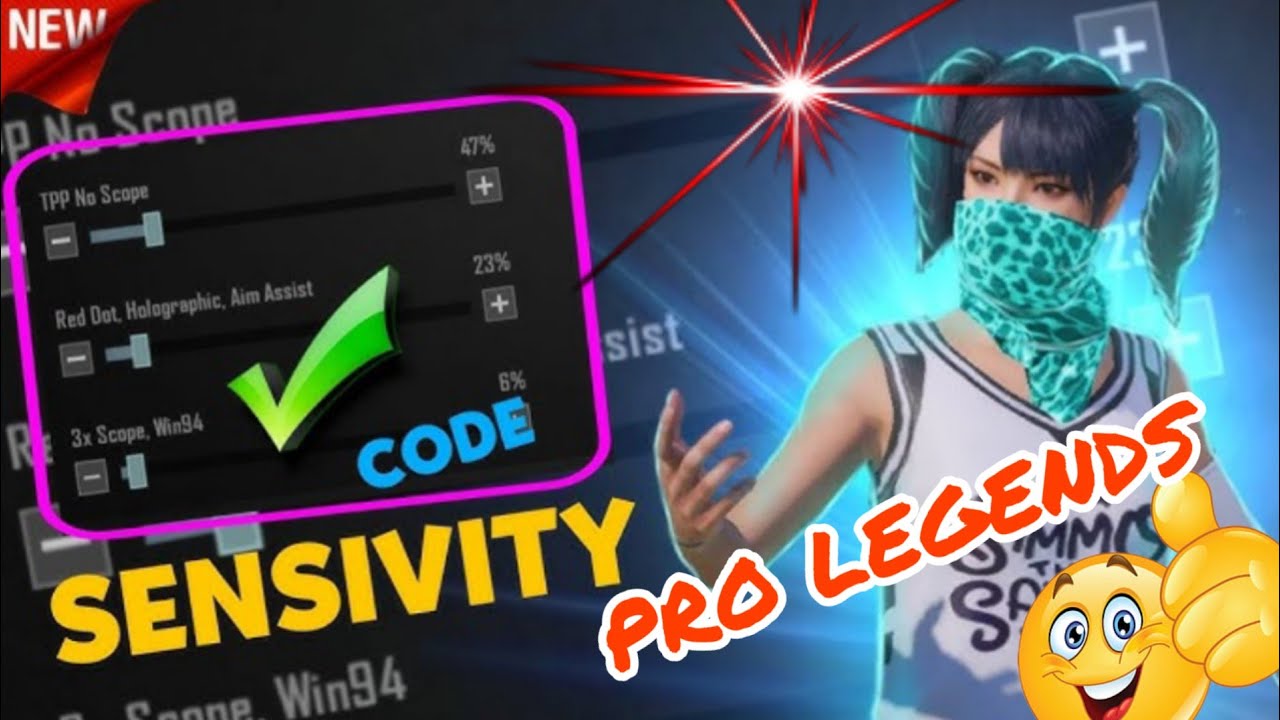 pubg pro player legends sensitivity 😱 best pro player sensitivity video ...
