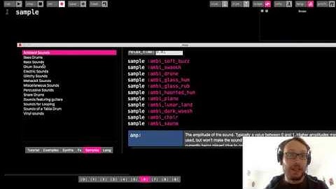 Sonic Pi Tutorial - Sample function