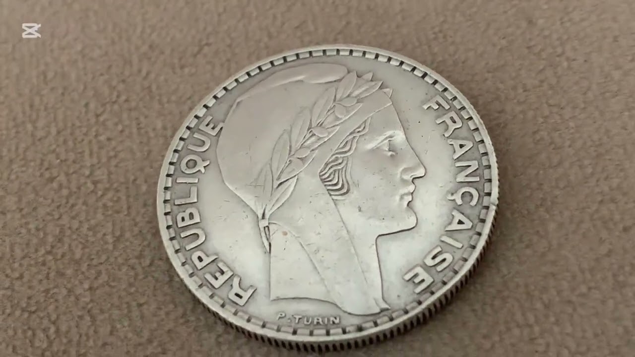 Silver Coin 20 Francs Turin 1929 to 1939 - Third Republic