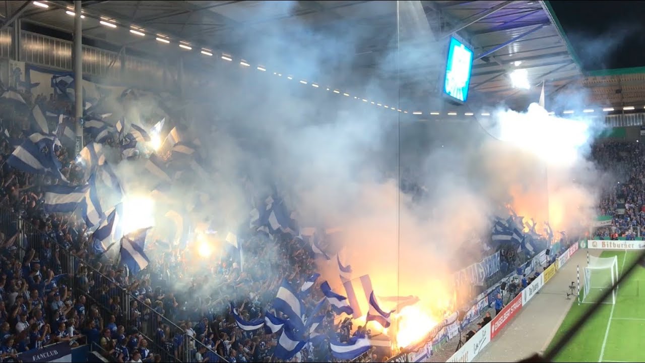 Pyroshow DFB - POKAL  MDCC-Arena  - 1.FC Magdeburg   SV Darmstadt 98
