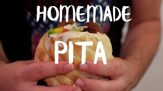 Homemade Pita Bread Recipe 🥙 - Fluffy delicious and easy pocket bread
