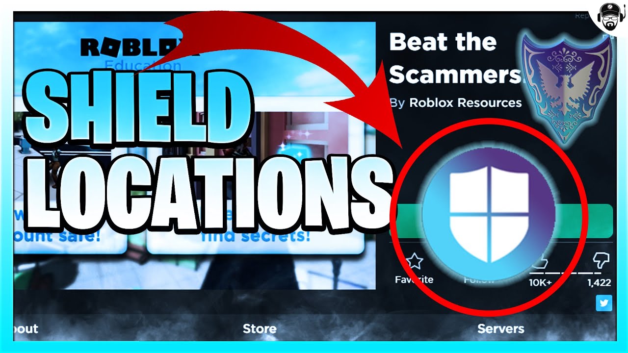 Shield Locations Beat The Scammers Roblox Youtube - rep logo roblox