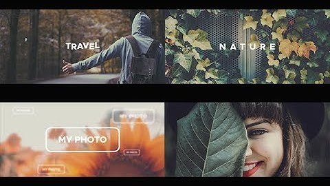 Typography Opener - Dynamic Slideshow | After Effects Template | Openers
