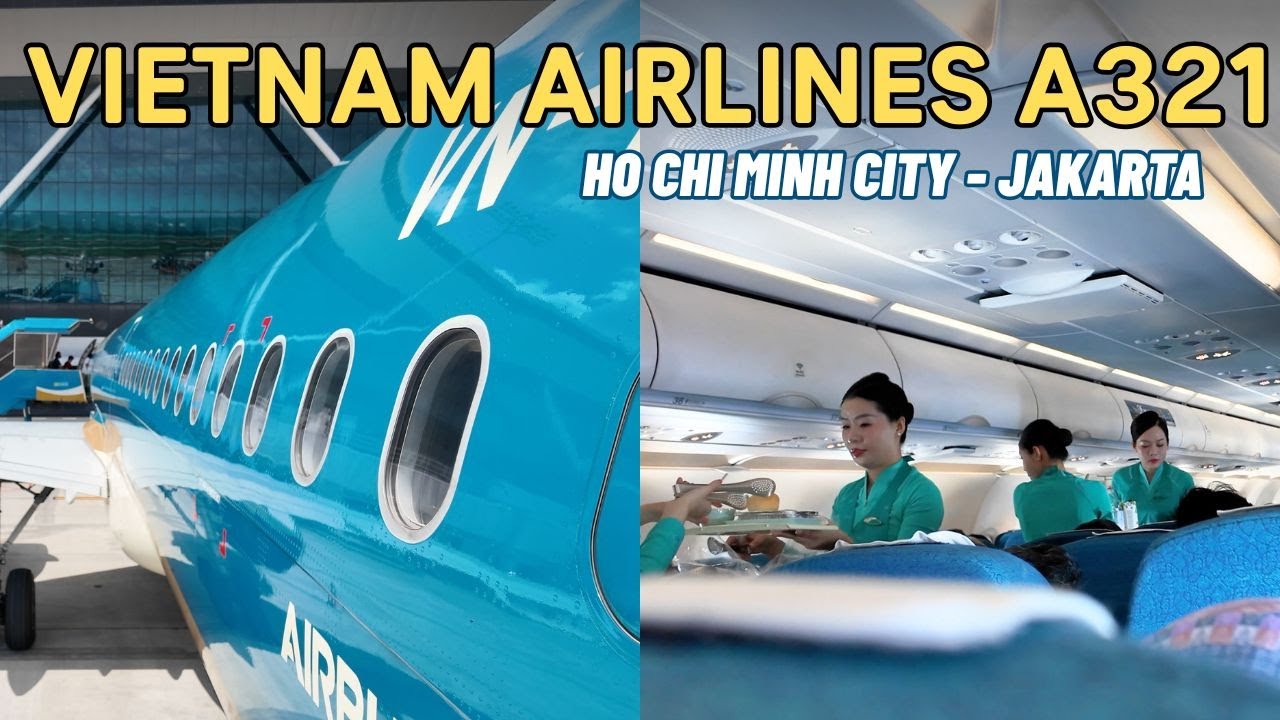 VIETNAM AIRLINES HO CHI MINH CITY TO JAKARTA AIRBUS A321neo FLIGHT ...