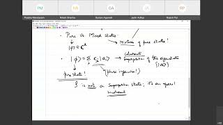 Quantum Computation and Quantum Information: Lecture 14 (The density operator I)