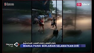 [Video Amatir] Warga Teluk Betung, Bandar Lampung, Panik Terima Isu Tsunami - iNews Pagi 17/01