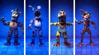 Fnaf 2 Movie Design Withered Animatronics Jumpscare & Workshop Animations