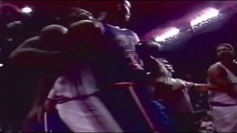 James Edwards SLAPS Charles Oakley and causes a be...