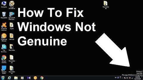How to Fix Windows 7 Build 7601 This Copy Of Windows Is Not Genuine